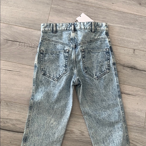 Isabel Marant Lorricka Jeans Snow Blue Acid 36 NWT - Picture 5 of 6